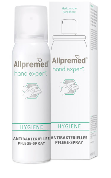 Antibakteriální zklidňující sprej Allpremed® hand expert HYGIENE